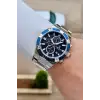 Lacivert Gümüş Renk 45 mm İç Göstergeleri Aktif Erkek Kol Saati