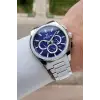 Kadranı Lacivert Kordonu Gümüş Renk 44 mm İç Göstergeleri Aktif Erkek Kol Saati