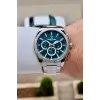 Kadranı Mavi Kordonu Gümüş Renk 44 mm İç Göstergeleri Aktif Erkek Kol Saati