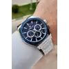 Gümüş Lacivert Renk 44 mm Hediye Paketli İç Göstergeleri Aktif Erkek Kol Saati