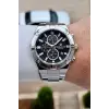 Kadranı Siyah Kordonu Gümüş Renk 45 mm İç Göstergeleri Aktif Erkek Kol Saati