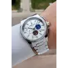 Kadranı Renkli Kordonu Gümüş Renk 44 mm İç Göstergeleri Aktif Erkek Kol Saati
