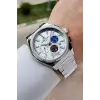 Kadranı Renkli Kordonu Gümüş Renk 44 mm İç Göstergeleri Aktif Erkek Kol Saati