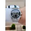 Gümüş Siyah Renk Otomatik 42 mm İç Göstergeleri Aktif Erkek Kol Saati