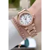 Rose Renk Hediye Paketli 30 Mm Kadın Kol Saati ve Bileklik