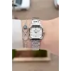 Gümüş Renk Hediye Paketli 23 Mm Kare Kadın Kol Saati ve Bileklik