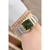 Santa Barbara Polo & Racquet Club Kadranı Yeşil Kodronu Gold Gümüş Renk 23,5 Mm Kadın Kol Saati ve Bileklik