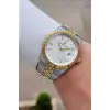 Gold Gümüş Renk 5 ATM Hediye Paketli 41 mm Erkek Kol Saati