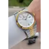 Gold Gümüş Renk 5 ATM Hediye Paketli 41 mm Erkek Kol Saati