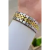 Gold Gümüş Renk 5 ATM Hediye Paketli 41 mm Erkek Kol Saati
