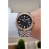 Kadranı Siyah Kordonu Rose Gümüş Renk 41 Mm Erkek Kol Saati