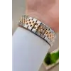 Kadranı Siyah Kordonu Rose Gümüş Renk 41 Mm Erkek Kol Saati