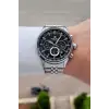 Kadranı Siyah Kordonu Gümüş Renk 43 Mm 5 ATM Erkek Kol Saati