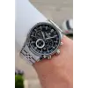 Kadranı Siyah Kordonu Gümüş Renk 43 Mm 5 ATM Erkek Kol Saati