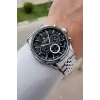 Kadranı Siyah Kordonu Gümüş Renk 43 Mm 5 ATM Erkek Kol Saati