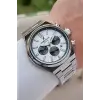 Gümüş Renk 43 mm Erkek Kol Saati