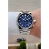Kadranı Lacivert Kordonu Gümüş Renk 43 mm Erkek Kol Saati