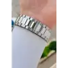 Kadranı Siyah Kordonu Gümüş Renk 42,5 Mm 5 ATM Erkek Kol Saati
