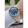 Kadranı Lacivert Kordonu Gold Gümüş Renk 41 Mm Erkek Kol Saati