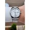 Gümüş Renk 40 Mm Erkek Kol Saati