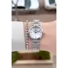 Gümüş Renk 26 Mm Kadın Kol Saati ve Bileklik