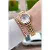 Gold Renk 26 Mm Kadın Kol Saati ve Bileklik