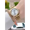 Gold Renk Kadın Kol Saati ve Bileklik