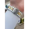 Gold Gümüş Renk Takvimli Erkek Kol Saati