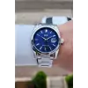 Kadranı Lacivert Kordonu Gümüş Renk 42 Mm Erkek Kol Saati