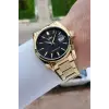 Kadranı Siyah Kordonu Gold Renk 42 Mm Erkek Kol Saati