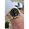 Kadranı Siyah Kordonu Gold Renk 42 Mm Erkek Kol Saati