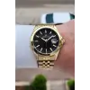 Kadranı Siyah Kordonu Gold Renk 42 Mm Erkek Kol Saati