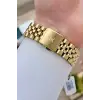 Kadranı Siyah Kordonu Gold Renk 42 Mm Erkek Kol Saati