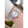 Gümüş Renk Kadın 30 Mm Kadın Kol Saati ve Hediye Bileklik