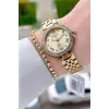 Gold Renk Kadın 30 Mm Kadın Kol Saati ve Hediye Bileklik