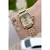 Kadranı Sarı Kordonu Gold Renk 24 mm Hediye Paketli Kadın Kol Saati