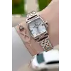 Rose Gümüş Renk 24 mm Hediye Paketli Kadın Kol Saati