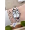 Rose Gümüş Renk 24 mm Hediye Paketli Kadın Kol Saati