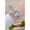 Rose Gümüş Renk 24 mm Hediye Paketli Kadın Kol Saati
