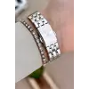 Gümüş Renk 22 mm Kadın Kol Saati