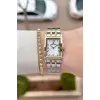 Gold Gümüş Renk 22 mm Kadın Kol Saati