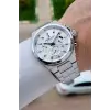 BUSINESS Gümüş Renk 45 Mm Full Çelik 5 ATM Erkek Kol Saati