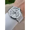 BUSINESS Gümüş Renk 45 Mm Full Çelik 5 ATM Erkek Kol Saati