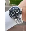 Gümüş Siyah Renk 44 Mm İç Göstergeleri Aktif Erkek Kol Saati