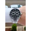 Gümüş Siyah Renk 44 Mm İç Göstergeleri Aktif Erkek Kol Saati