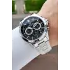 Kadranı Siyah Kordonu Gümüş Renk 44 Mm Hediye Paketli İç Göstergeleri Aktif Erkek Kol Saati