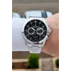 Kadranı Siyah Kordonu Gümüş Renk 44 Mm Hediye Paketli İç Göstergeleri Aktif Erkek Kol Saati