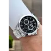 Kadranı Siyah Kordonu Gümüş Renk 44 Mm Hediye Paketli İç Göstergeleri Aktif Erkek Kol Saati