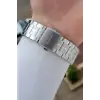 Kadranı Siyah Kordonu Gümüş Renk 44 Mm Hediye Paketli İç Göstergeleri Aktif Erkek Kol Saati