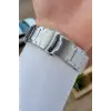Kadranı Yeşil Kordonu Gümüş Renk 44 Mm İç Göstergeleri Aktif Erkek Kol Saati
